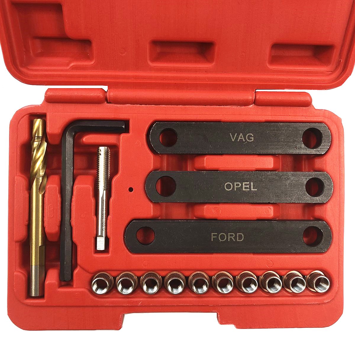 Brake Caliper Thread Repair Kit M9*1.25 Compatible with VAG VW Vauxhall Astra Ford Focus